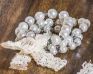 Multi Strand Pearl Bracelet - Silver