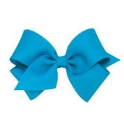 Small Classic Grosgrain Hair Bow-Navajo Turquoise