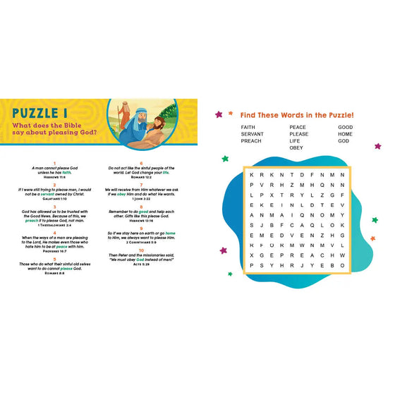 Bible Memory Word Searches for Kids