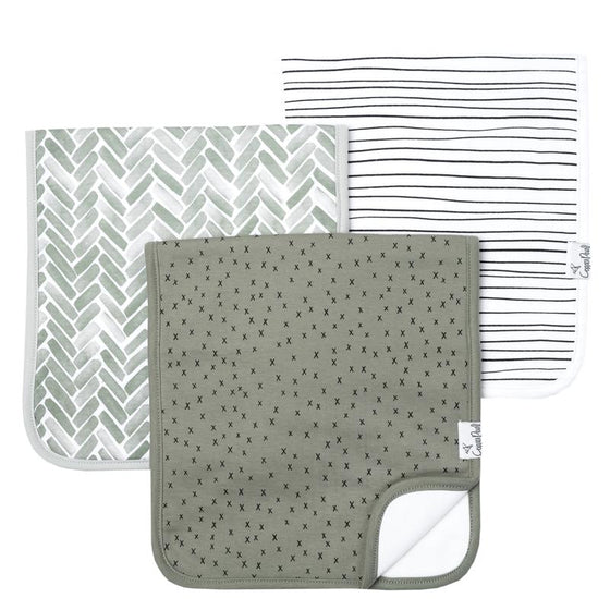 Set of Three Premium Burp Cloths - Alta
