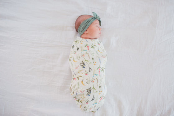 Knit Swaddle Blanket - Aspen