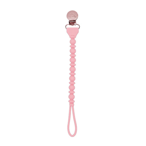 Sweetie Strap Silicone One-Pink Beaded Pacifier Clip