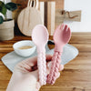 Sweetie Spoons™ Spoon + Fork Set-Pink