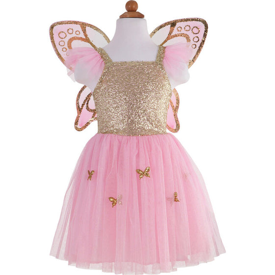 Gold Butterfly Dress & Wings