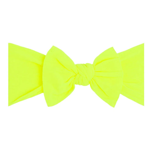 Printed Knot- Neon Safety Yellow