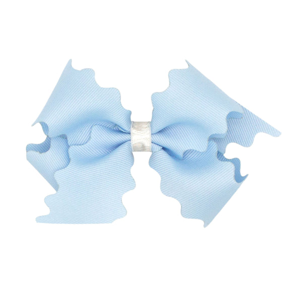 Small Light Blue Squigle Bow