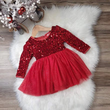  Red Sequin Party Dress