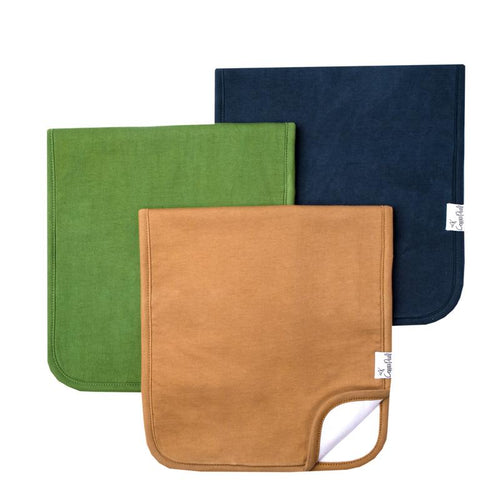 Set of Three Premium Burp Cloths - Ridge