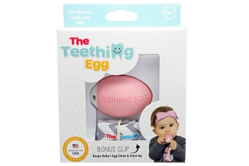 The Teething Egg- Baby Pink